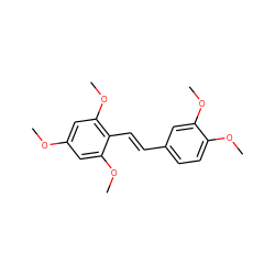 COc1cc(OC)c(/C=C/c2ccc(OC)c(OC)c2)c(OC)c1 ZINC000103297542
