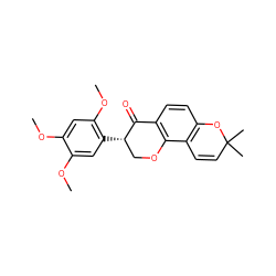 COc1cc(OC)c([C@H]2COc3c(ccc4c3C=CC(C)(C)O4)C2=O)cc1OC ZINC000040380277
