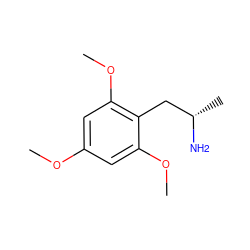 COc1cc(OC)c(C[C@H](C)N)c(OC)c1 ZINC000002015683