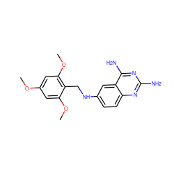 COc1cc(OC)c(CNc2ccc3nc(N)nc(N)c3c2)c(OC)c1 ZINC000005888528