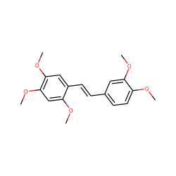 COc1cc(OC)c(OC)cc1/C=C/c1ccc(OC)c(OC)c1 ZINC000103297539