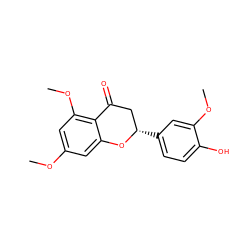 COc1cc(OC)c2c(c1)O[C@@H](c1ccc(O)c(OC)c1)CC2=O ZINC000098083392