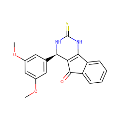 COc1cc(OC)cc([C@H]2NC(=S)NC3=C2C(=O)c2ccccc23)c1 ZINC000101466673