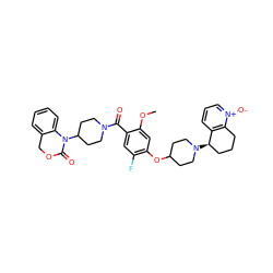 COc1cc(OC2CCN([C@@H]3CCCc4c3ccc[n+]4[O-])CC2)c(F)cc1C(=O)N1CCC(N2C(=O)OCc3ccccc32)CC1 ZINC000004383696