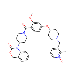 COc1cc(OC2CCN(Cc3ccc[n+]([O-])c3C)CC2)ccc1C(=O)N1CCC(N2C(=O)OCc3ccccc32)CC1 ZINC000053122854