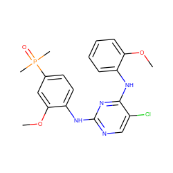 COc1cc(P(C)(C)=O)ccc1Nc1ncc(Cl)c(Nc2ccccc2OC)n1 ZINC000148760573