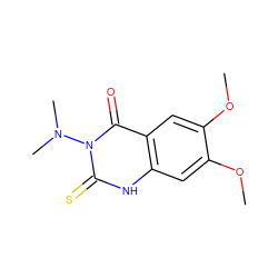 COc1cc2[nH]c(=S)n(N(C)C)c(=O)c2cc1OC ZINC000146160157