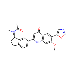 COc1cc2[nH]c(-c3ccc4c(c3)[C@H](N(C)C(C)=O)CC4)cc(=O)c2cc1-c1cnco1 ZINC000013487612