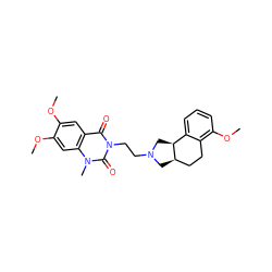 COc1cc2c(=O)n(CCN3C[C@@H]4CCc5c(OC)cccc5[C@@H]4C3)c(=O)n(C)c2cc1OC ZINC000013863039