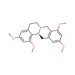 COc1cc2c(c(OC)c1)CN1CCc3cc(OC)cc(OC)c3[C@@H]1C2 ZINC000084726866