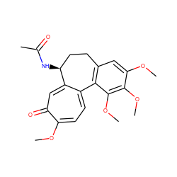 COc1cc2c(c(OC)c1OC)-c1ccc(OC)c(=O)cc1[C@@H](NC(C)=O)CC2 ZINC000000621853