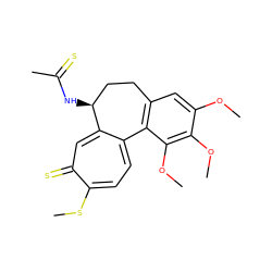 COc1cc2c(c(OC)c1OC)-c1ccc(SC)c(=S)cc1[C@@H](NC(C)=S)CC2 ZINC000027637494