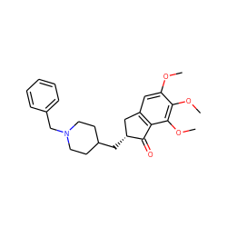 COc1cc2c(c(OC)c1OC)C(=O)[C@H](CC1CCN(Cc3ccccc3)CC1)C2 ZINC000003814281