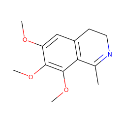 COc1cc2c(c(OC)c1OC)C(C)=NCC2 ZINC000029311524