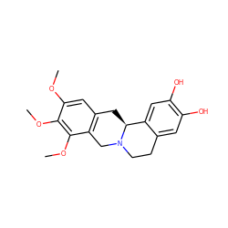 COc1cc2c(c(OC)c1OC)CN1CCc3cc(O)c(O)cc3[C@@H]1C2 ZINC000031425338