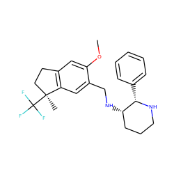 COc1cc2c(cc1CN[C@H]1CCCN[C@H]1c1ccccc1)[C@@](C)(C(F)(F)F)CC2 ZINC000040918842