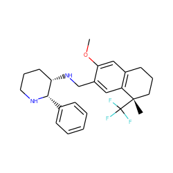 COc1cc2c(cc1CN[C@H]1CCCN[C@H]1c1ccccc1)[C@@](C)(C(F)(F)F)CCC2 ZINC000040918927