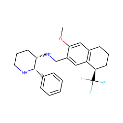 COc1cc2c(cc1CN[C@H]1CCCN[C@H]1c1ccccc1)[C@H](C(F)(F)F)CCC2 ZINC000040402461