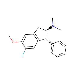 COc1cc2c(cc1F)[C@@H](c1ccccc1)[C@H](N(C)C)C2 ZINC000013642439