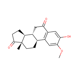 COc1cc2c(cc1O)C(=O)C[C@@H]1[C@@H]2CC[C@]2(C)C(=O)CC[C@@H]12 ZINC000034634087