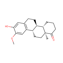 COc1cc2c(cc1O)CC[C@@H]1[C@@H]2CC[C@]2(C)C(=O)CCC[C@@H]12 ZINC000034593827