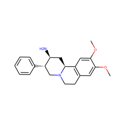 COc1cc2c(cc1OC)[C@@H]1C[C@H](N)[C@@H](c3ccccc3)CN1CC2 ZINC000028821835