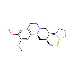 COc1cc2c(cc1OC)[C@@H]1C[C@H](N)[C@H](N3CCC[S@@+]3[O-])CN1CC2 ZINC000045384736