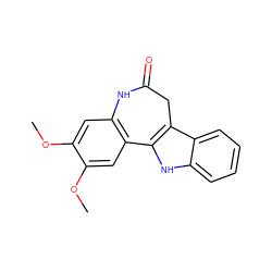 COc1cc2c(cc1OC)-c1[nH]c3ccccc3c1CC(=O)N2 ZINC000001862633