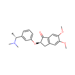 COc1cc2c(cc1OC)C(=O)[C@H](Oc1cccc([C@@H](C)N(C)C)c1)C2 ZINC000028335342