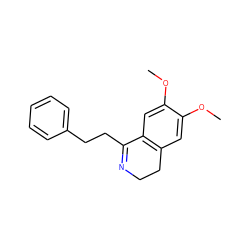 COc1cc2c(cc1OC)C(CCc1ccccc1)=NCC2 ZINC000004956068