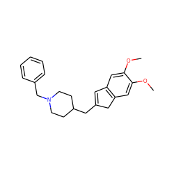 COc1cc2c(cc1OC)CC(CC1CCN(Cc3ccccc3)CC1)=C2 ZINC000013744607