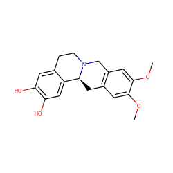 COc1cc2c(cc1OC)CN1CCc3cc(O)c(O)cc3[C@@H]1C2 ZINC000205509718