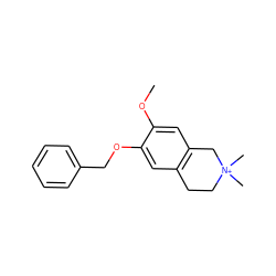 COc1cc2c(cc1OCc1ccccc1)CC[N+](C)(C)C2 ZINC001772623642