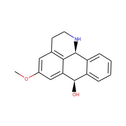 COc1cc2c3c(c1)[C@H](O)c1ccccc1[C@@H]3NCC2 ZINC000073165537