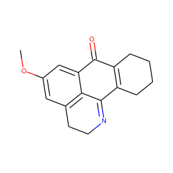 COc1cc2c3c(c1)C(=O)C1=C(CCCC1)C3=NCC2 ZINC000073164136