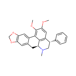 COc1cc2c3c(c1OC)-c1cc4c(cc1C[C@@H]3N(C)C[C@H]2c1ccccc1)OCO4 ZINC000473136134