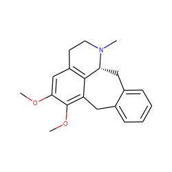 COc1cc2c3c(c1OC)Cc1ccccc1C[C@H]3N(C)CC2 ZINC000029041755