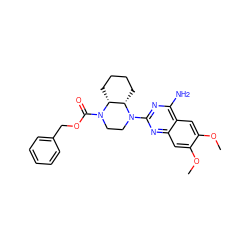 COc1cc2nc(N3CCN(C(=O)OCc4ccccc4)[C@@H]4CCCC[C@@H]43)nc(N)c2cc1OC ZINC000034014586