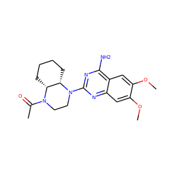 COc1cc2nc(N3CCN(C(C)=O)[C@@H]4CCCC[C@@H]43)nc(N)c2cc1OC ZINC000038835746