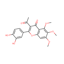 COc1cc2oc(-c3ccc(O)c(O)c3)c(C(C)=O)c(=O)c2c(OC)c1OC ZINC000040918733