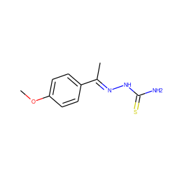 COc1ccc(/C(C)=N/NC(N)=S)cc1 ZINC000005005072