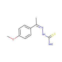 COc1ccc(/C(C)=N\NC(N)=S)cc1 ZINC000015224175