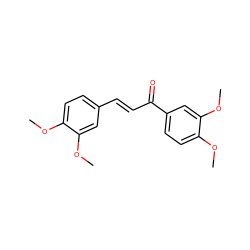 COc1ccc(/C=C/C(=O)c2ccc(OC)c(OC)c2)cc1OC ZINC000004802487