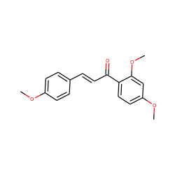 COc1ccc(/C=C/C(=O)c2ccc(OC)cc2OC)cc1 ZINC000003979084