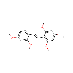 COc1ccc(/C=C/c2c(OC)cc(OC)cc2OC)c(OC)c1 ZINC000169330263