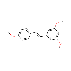 COc1ccc(/C=C/c2cc(OC)cc(OC)c2)cc1 ZINC000013456778