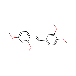 COc1ccc(/C=C/c2ccc(OC)c(OC)c2)c(OC)c1 ZINC000103297527