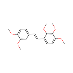 COc1ccc(/C=C/c2ccc(OC)c(OC)c2OC)cc1OC ZINC000103297536