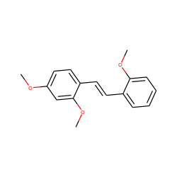 COc1ccc(/C=C/c2ccccc2OC)c(OC)c1 ZINC000084711912