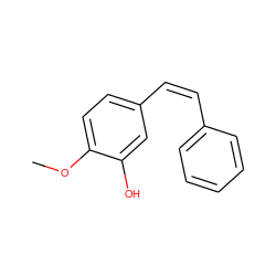 COc1ccc(/C=C\c2ccccc2)cc1O ZINC000013607878
